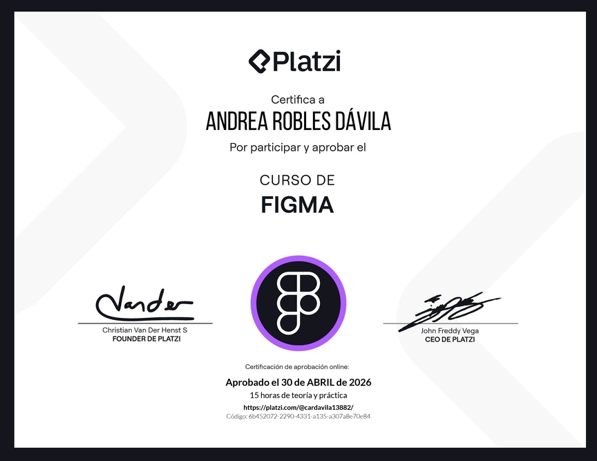Diploma del Curso de Figma