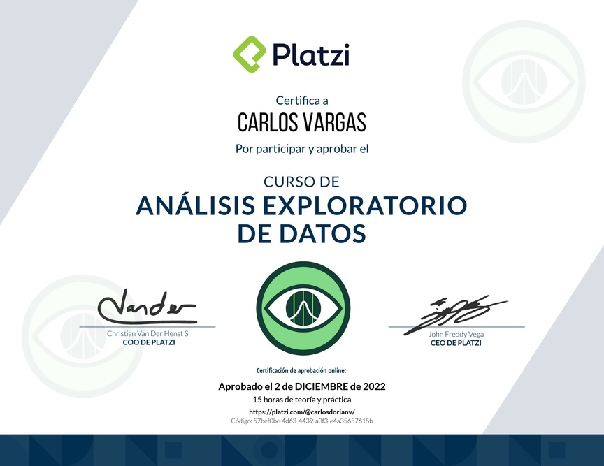 Diploma del Curso de Análisis Exploratorio de Datos