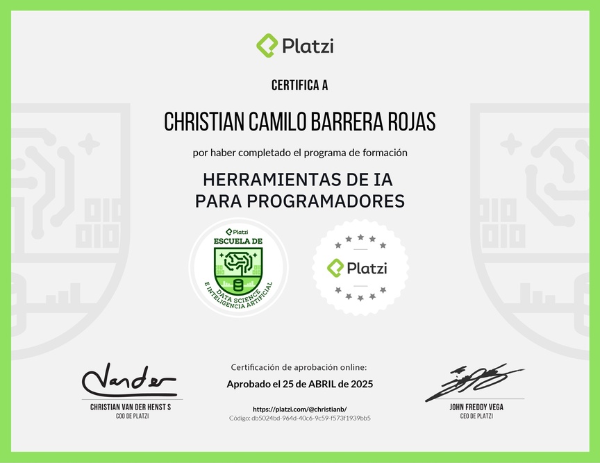 Diploma de la Ruta de Aprendizaje de Herramientas de AI para Programadores
