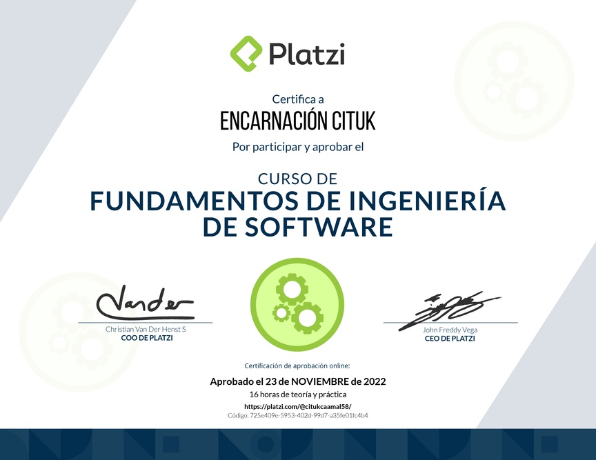 Diploma de Fundamentos de Ingeniería de Software