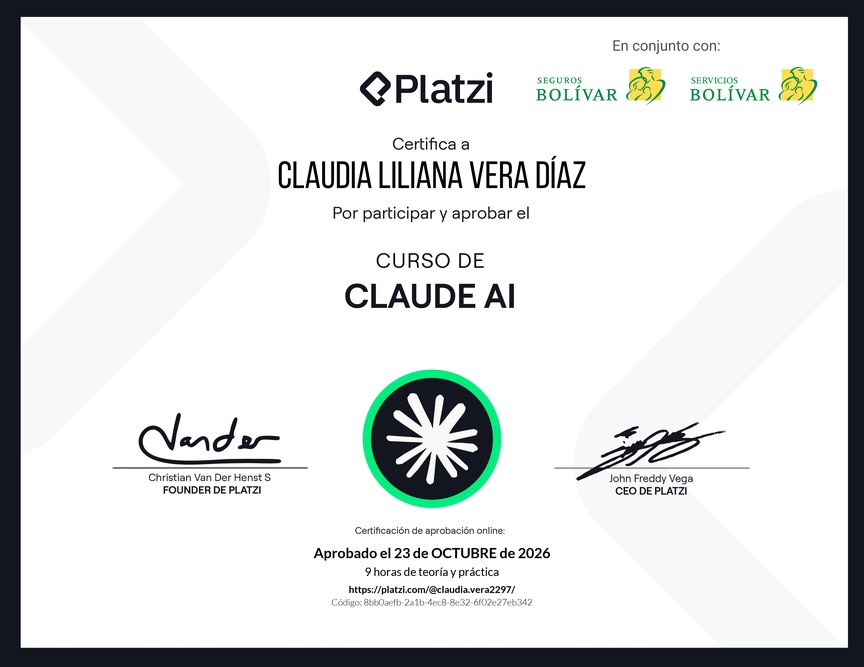 Diploma del Curso de Claude AI