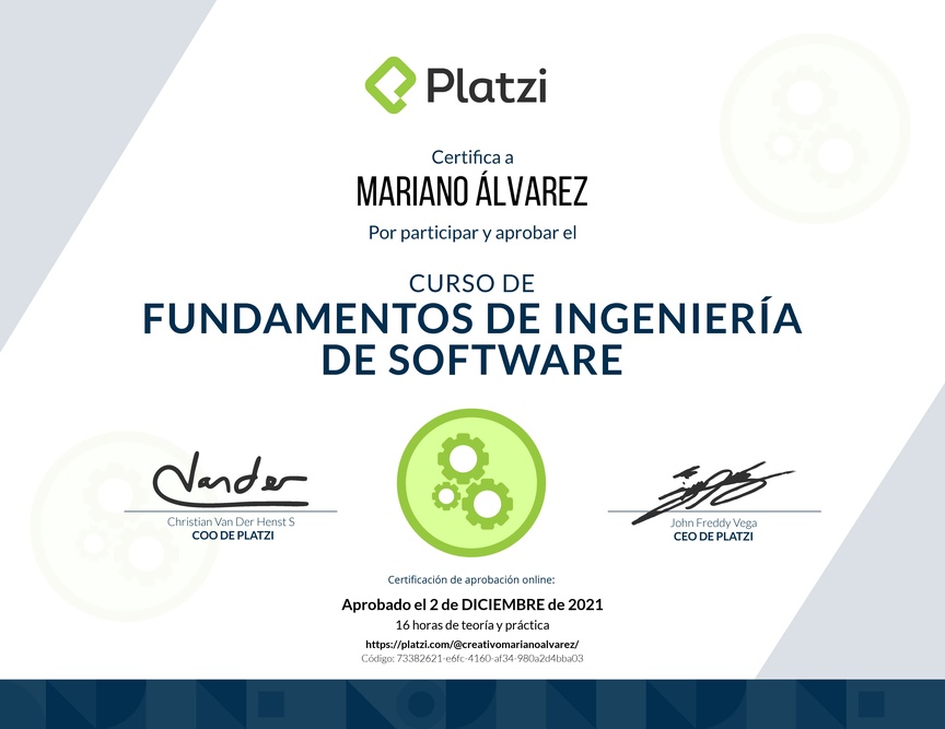 Diploma de Fundamentos de Ingeniería de Software