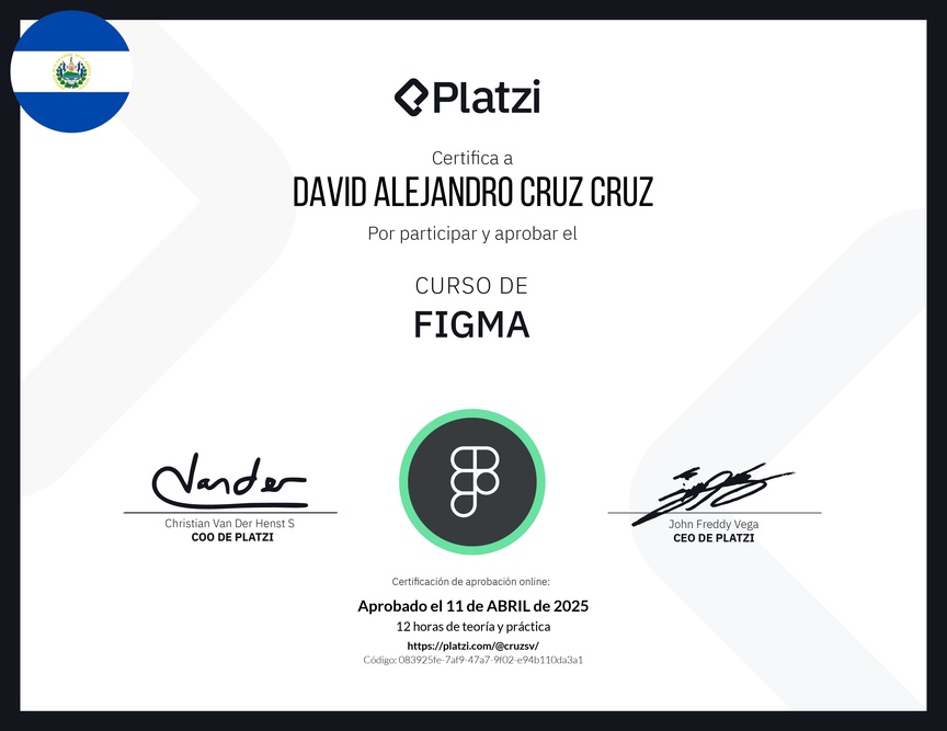 Diploma del Curso de Figma
