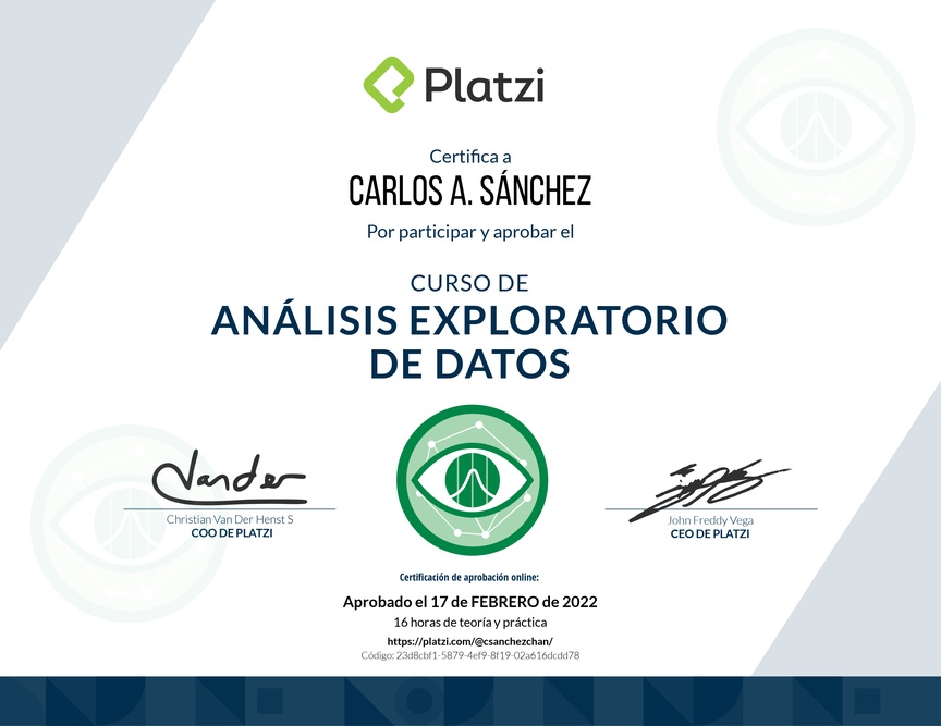 Diploma del Curso de EDA