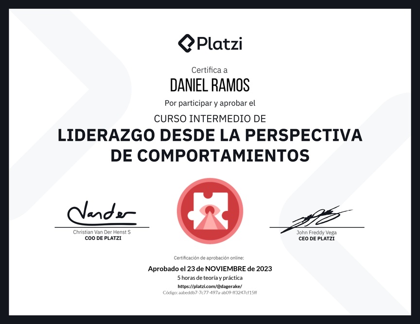 Diploma del Curso Intermedio de Liderazgo: Identifica los Tipos de Liderazgo