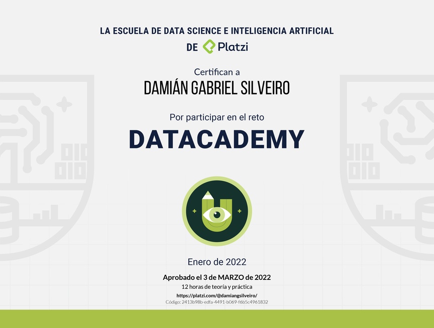 Diploma de Datacademy