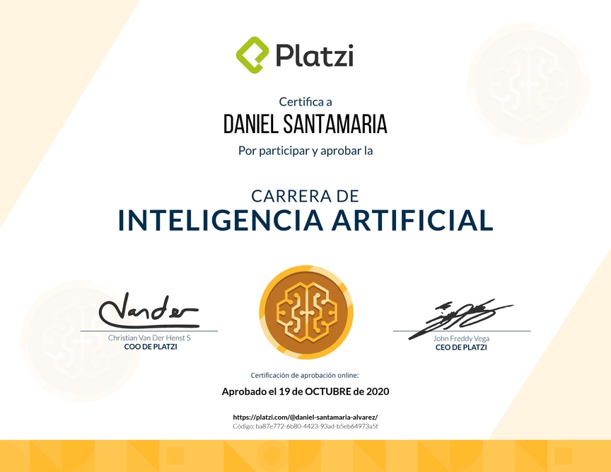 Diploma de la Ruta de Aprendizaje de Inteligencia Artificial MinTIC - Icetex