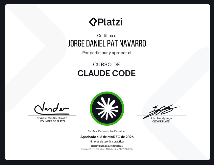 Diploma del Curso de Claude Code