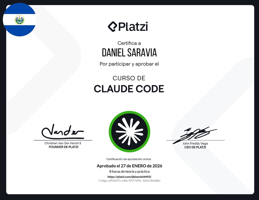 Diploma del Curso de Claude Code