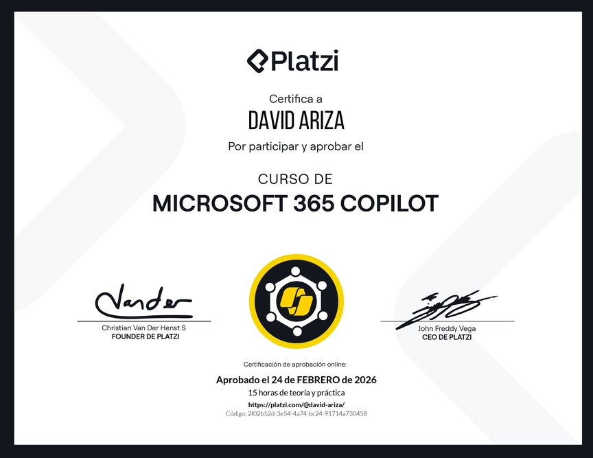 Diploma del Curso de Microsoft 365 Copilot