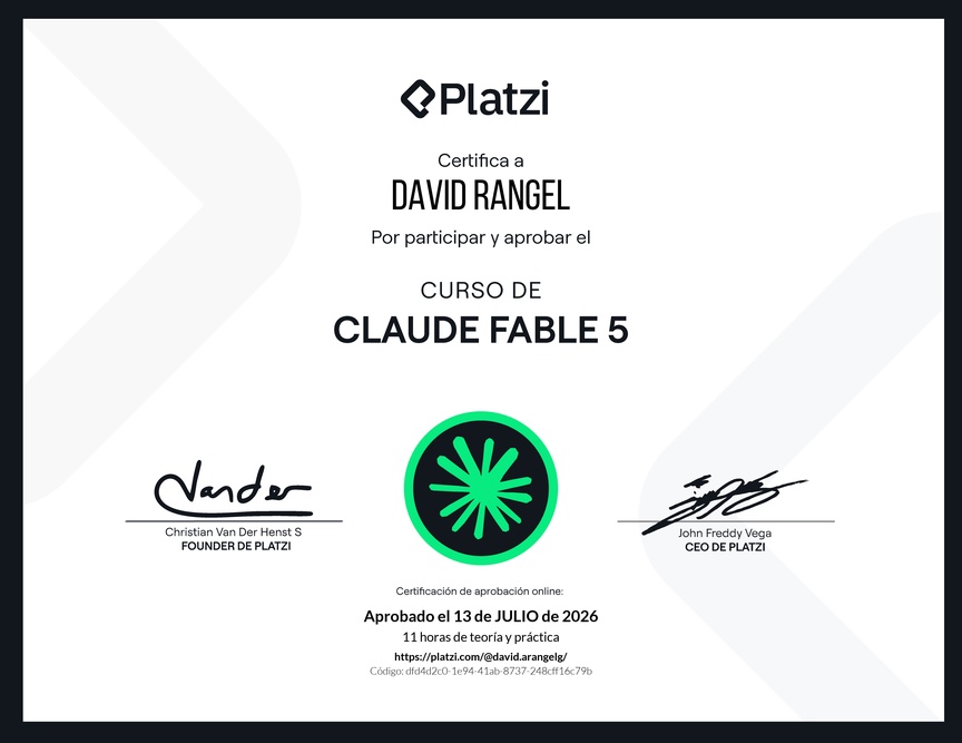 Diploma de Claude Fable 5