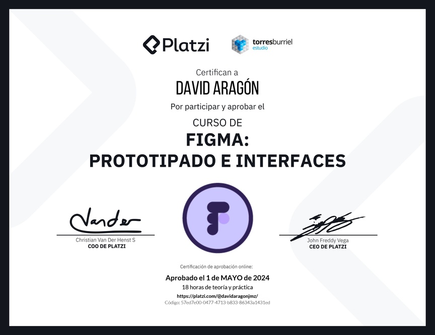 Diploma del Curso Básico de Figma - 2022