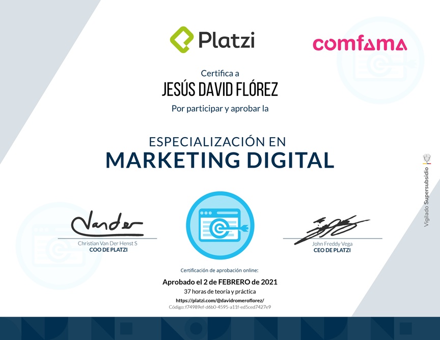 Diploma de Especialización en Marketing Digital