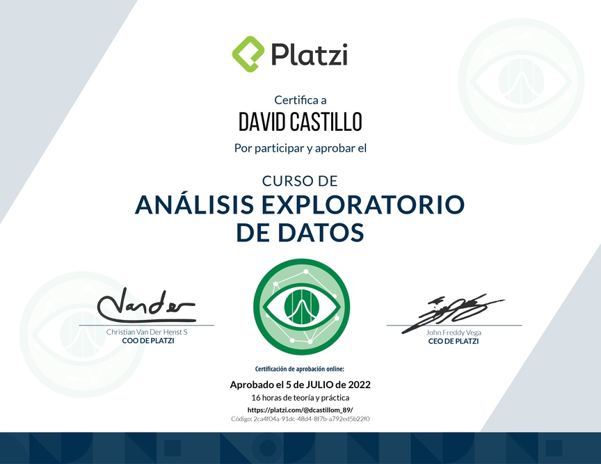 Diploma del Curso de EDA