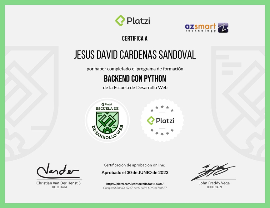 Diploma de la Ruta de Aprendizaje de Python: De Cero a Experto
