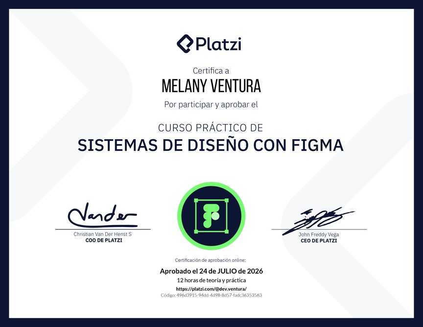 Diploma del Curso Práctico de Sistemas de Diseño con Figma