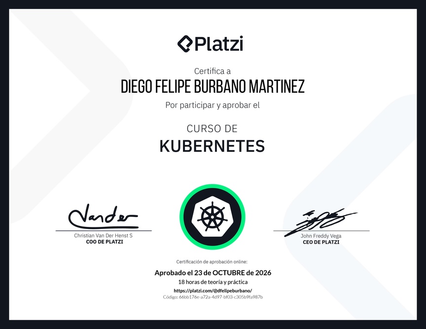 Diploma del Curso de Kubernetes
