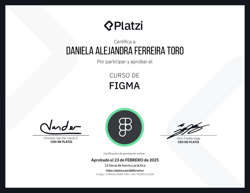 Diploma del Curso de Figma