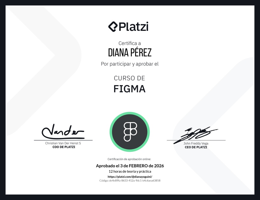 Diploma del Curso de Figma