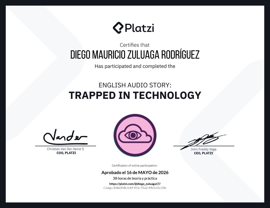 Diploma de Audio Historia en Inglés: Atrapados en la Tecnología