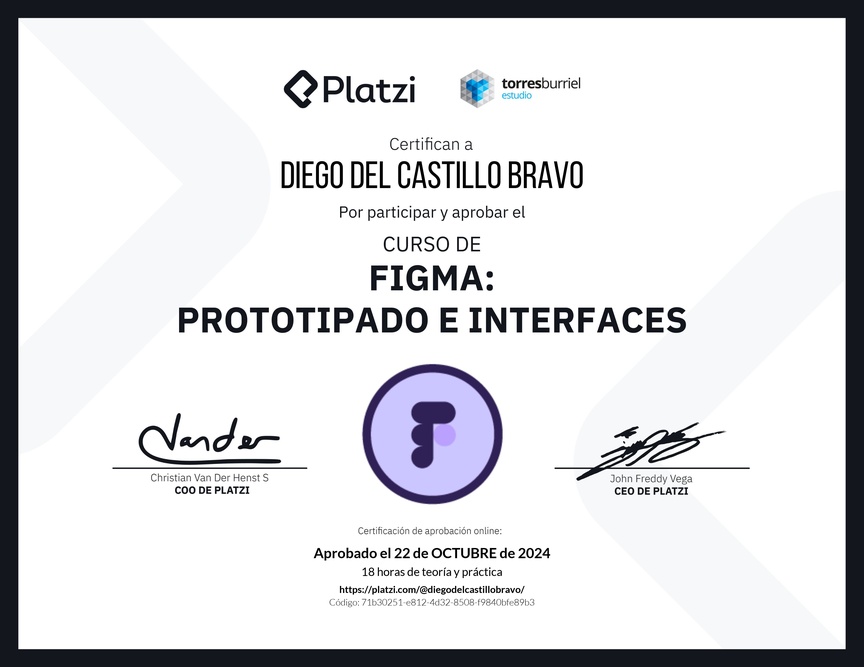 Diploma del Curso Básico de Figma - 2022