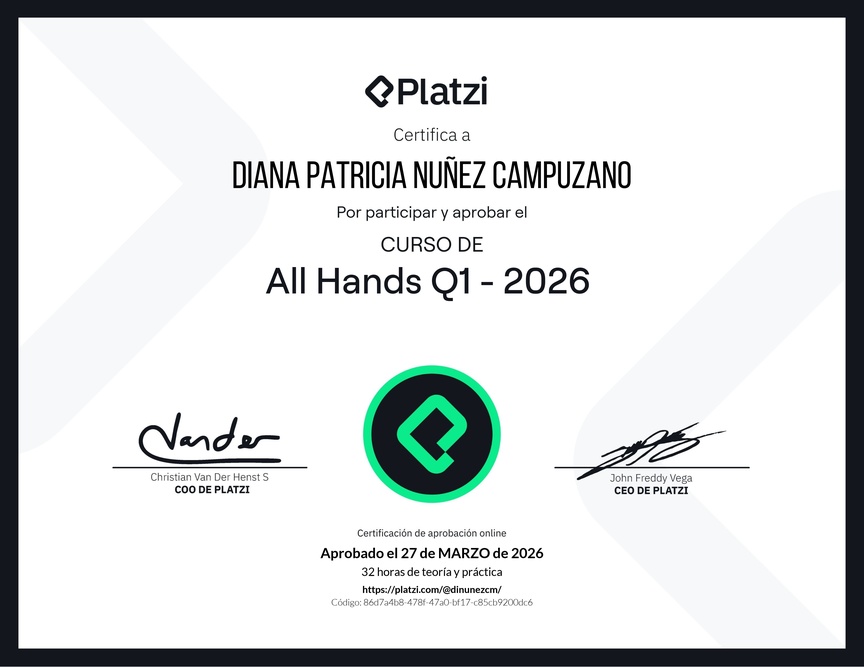 Diploma de All Hands Q1 - 2026