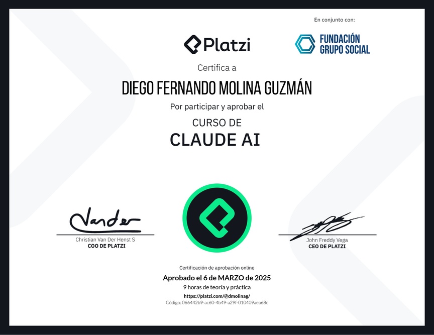 Diploma del Curso de Claude AI