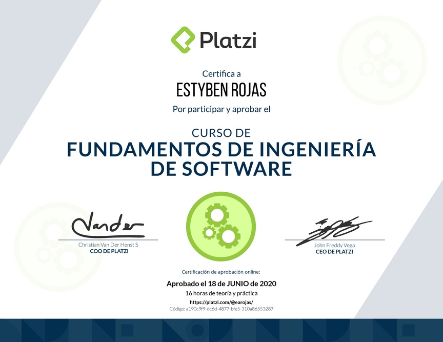 Diploma de Fundamentos de Ingeniería de Software
