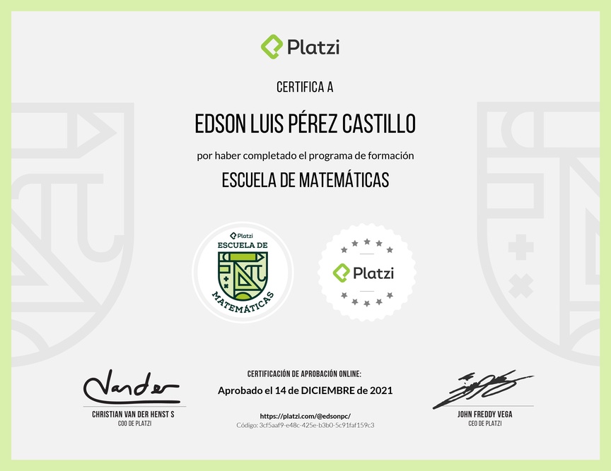 Diploma de la Ruta de Aprendizaje de Ruta de Matemáticas