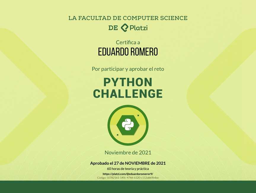 Diploma de Python Challenge
