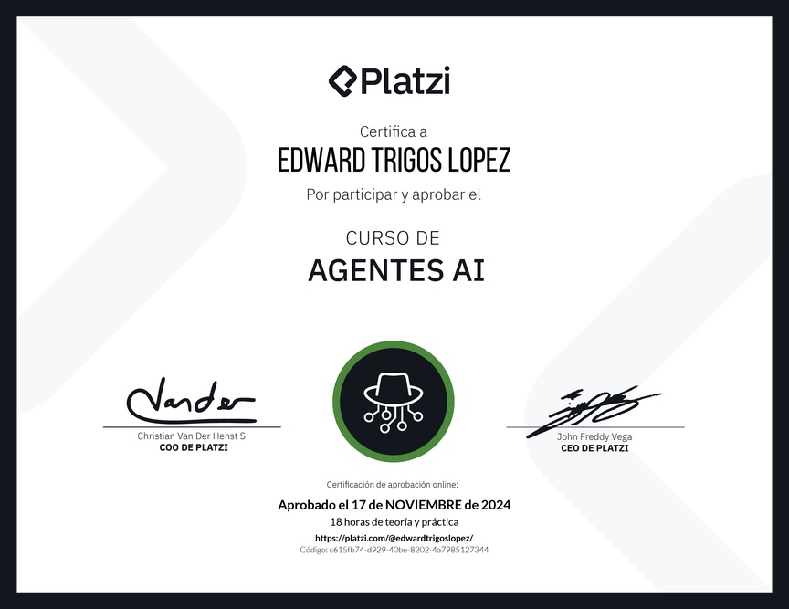 Diploma del Curso de Agentes AI