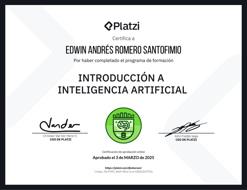 Diploma de la Ruta de Aprendizaje de Introducción a AI