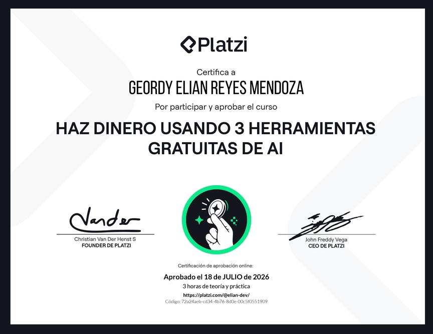 Diploma de Monetiza tu talento: Haz dinero con AI gratuita