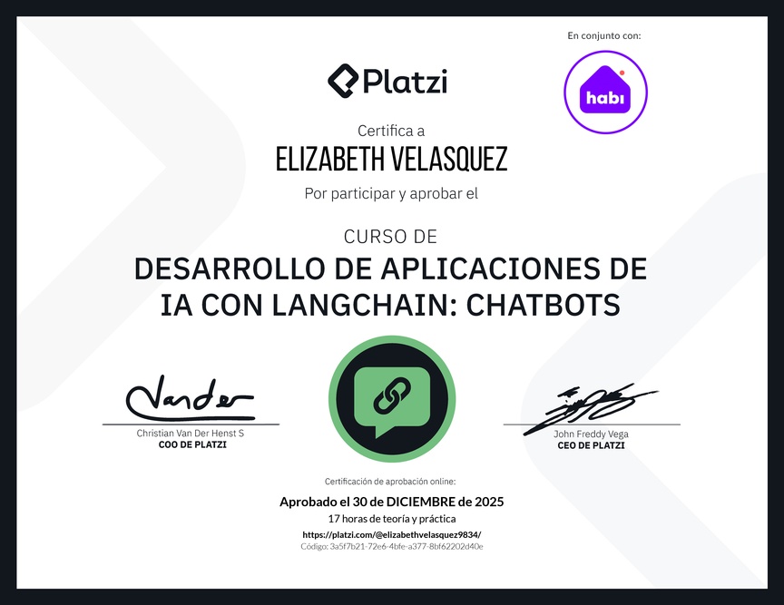 Diploma del Curso de LangChain