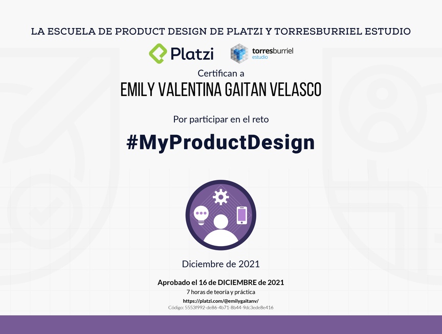Diploma de My Product Design