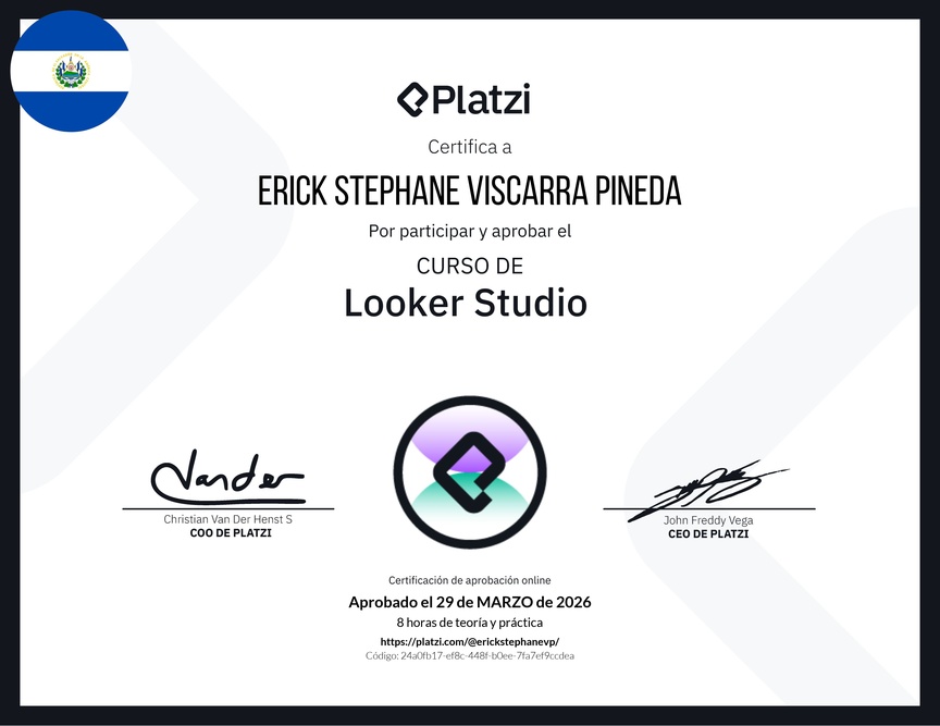 Diploma del Curso de Looker Studio