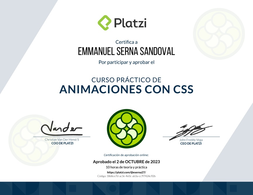 Diploma del Curso Práctico de Maquetación y Animaciones con CSS