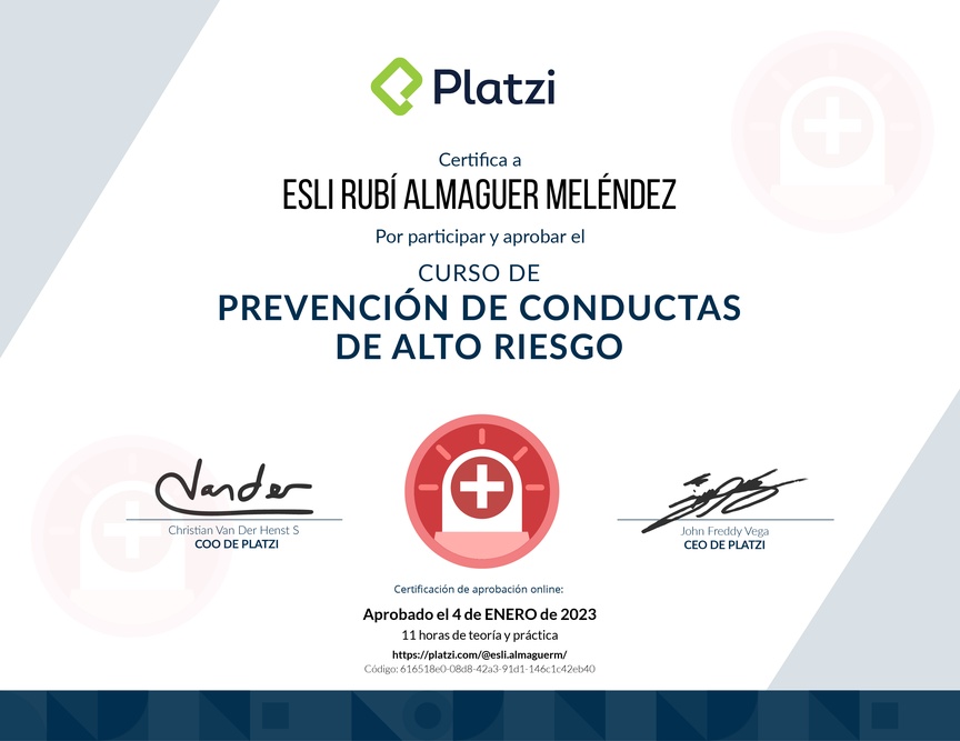 Diploma del Curso de Cómo Brindar Apoyo Emocional para tu Equipo