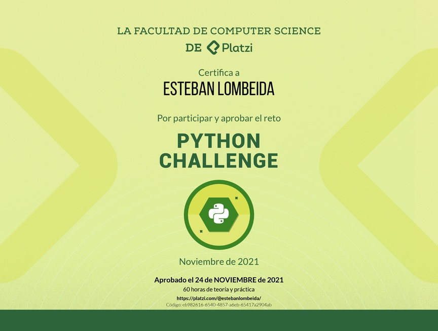 Diploma de Python Challenge