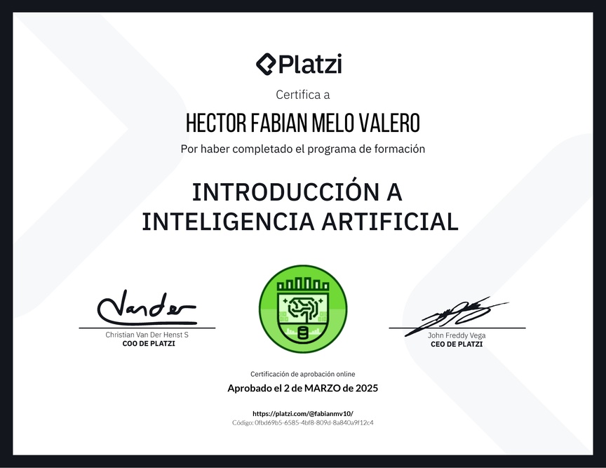 Diploma de la Ruta de Aprendizaje de Introducción a AI