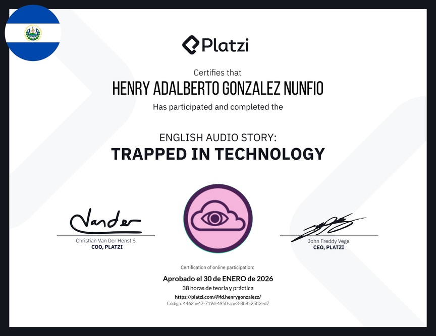 Diploma de Audio Historia en Inglés: Atrapados en la Tecnología