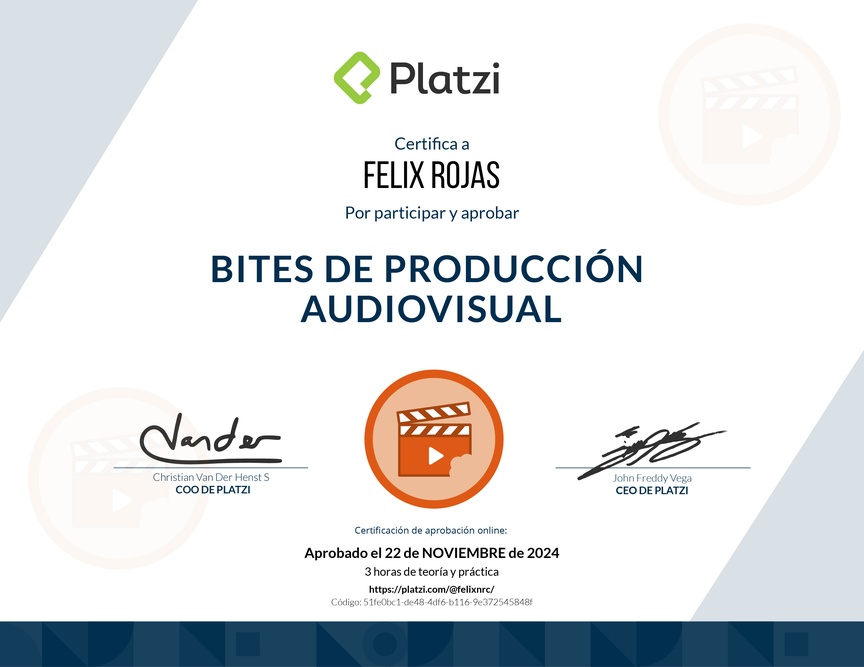 Diploma de Bites de Producción Audiovisual