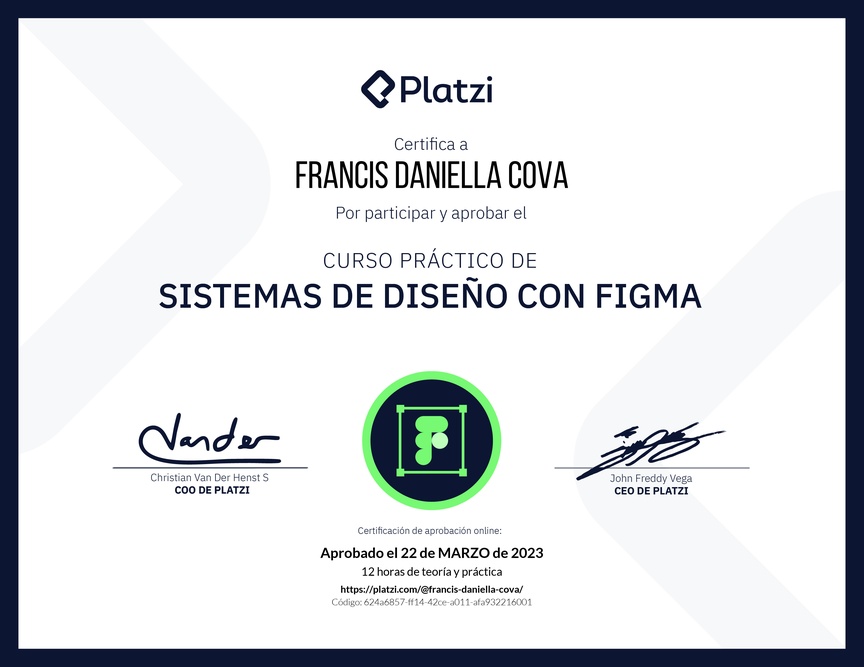 Diploma del Curso Práctico de Sistemas de Diseño con Figma