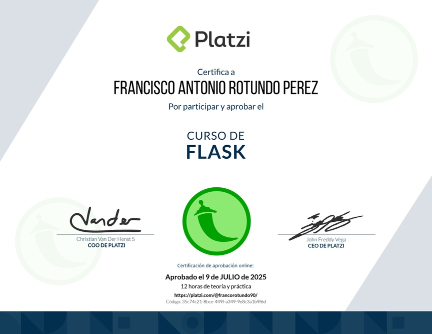 Diploma del Curso de Flask