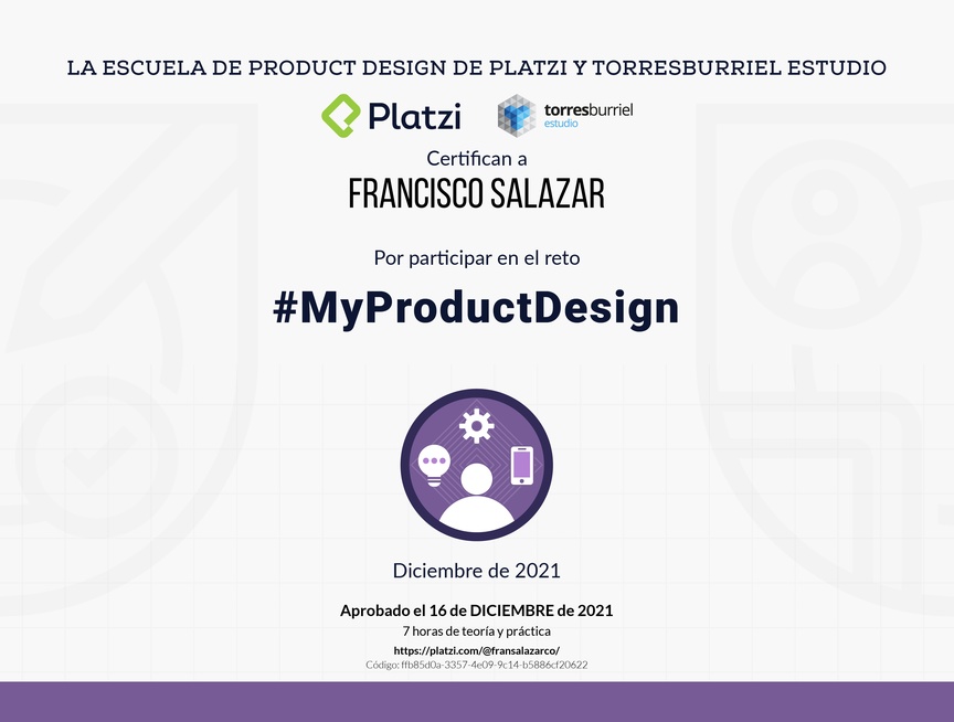 Diploma de My Product Design