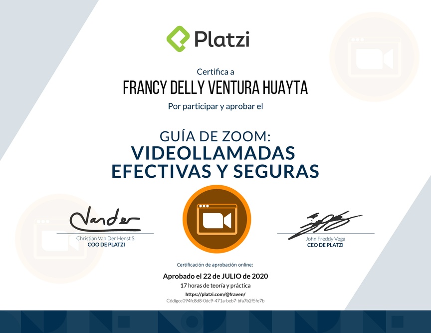 Diploma de Introducción a Zoom para Principiantes