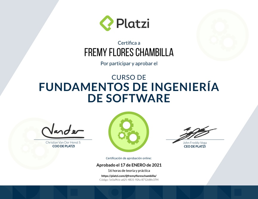 Diploma de Fundamentos de Ingeniería de Software