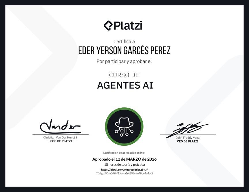 Diploma del Curso de Agentes AI