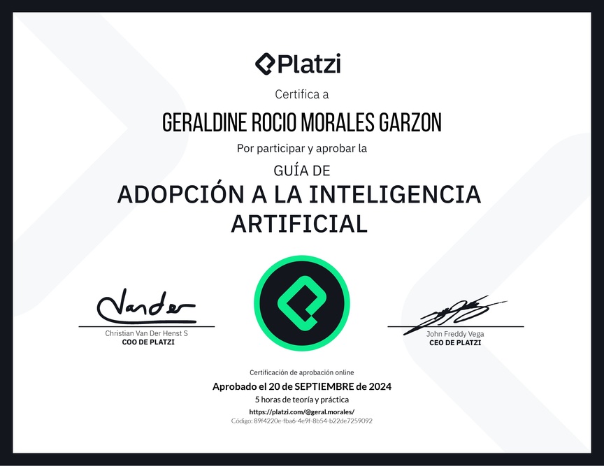 Diploma de Guía de Adopción a la Inteligencia Artificial 2023