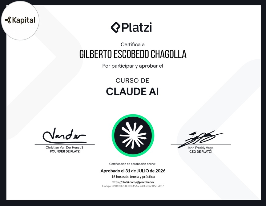 Diploma del Curso de Claude AI